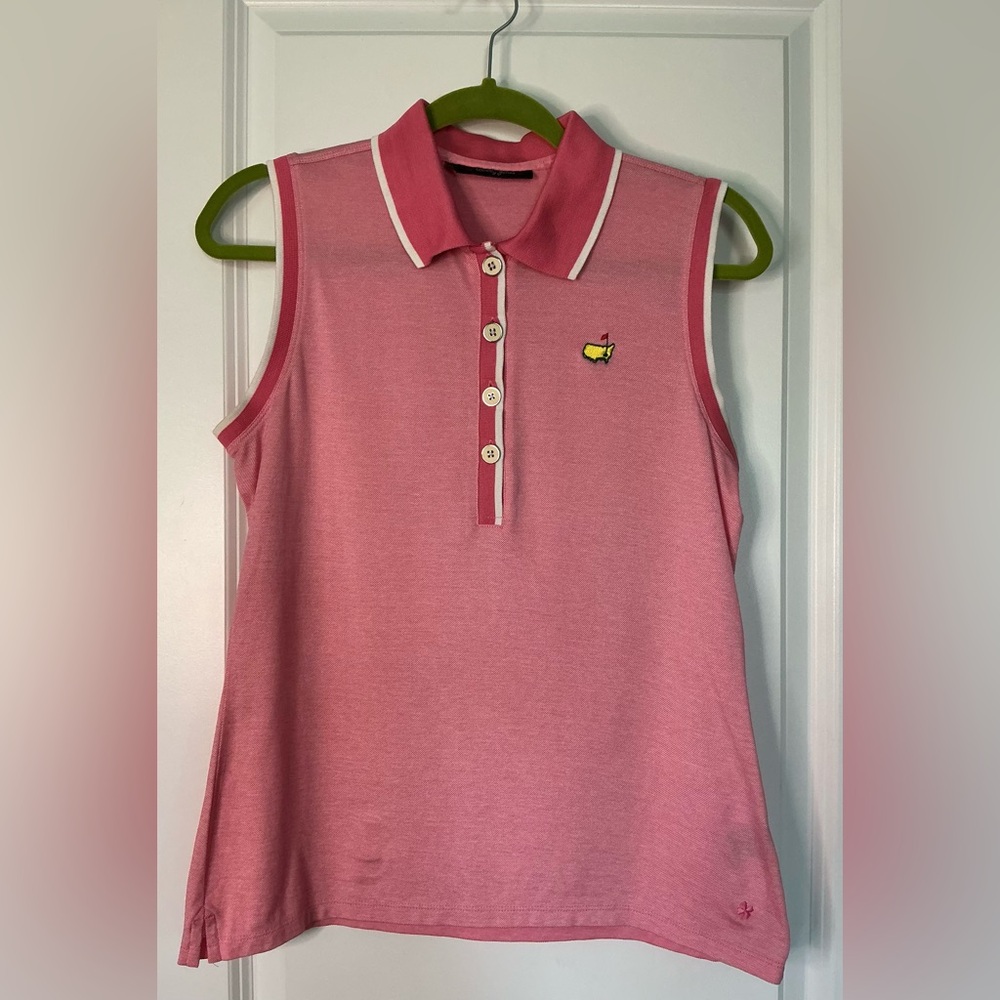Bobby Jones Masters Women’s Pink Sleeveless Pink and White Stripes Size M